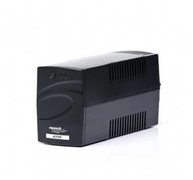 MachPower UPS-LIT65 Line-Interactive 650VA 2AC outlet(s) Mini tower Black uninterruptible power supply (UPS)
