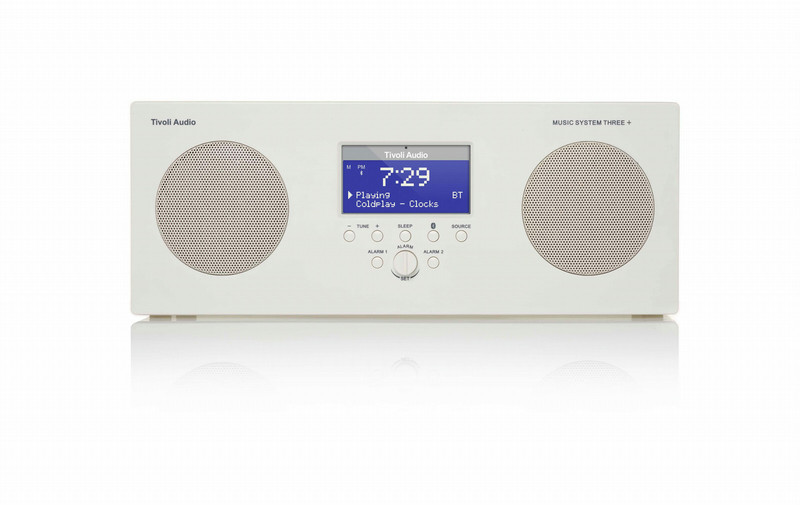 Tivoli Audio Music System Three+ Portable Digital White