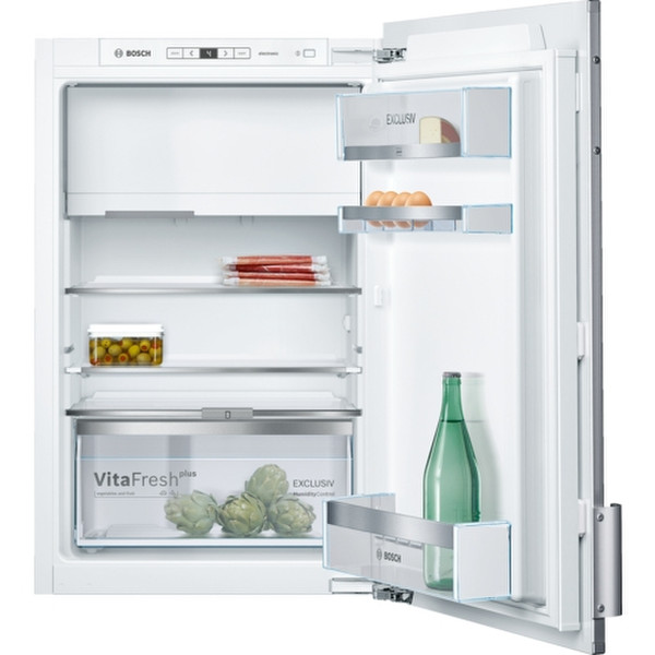 Bosch Serie 6 KFL22ED30 Встроенный 109л 15л A++ Алюминиевый, Белый холодильник с морозильной камерой