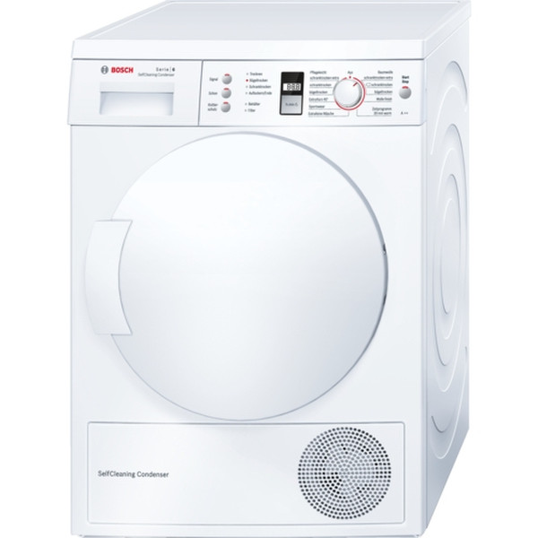 Bosch Serie 6 WTW843F0 Отдельностоящий Фронтальная загрузка 7кг A++ Белый сушилка для белья