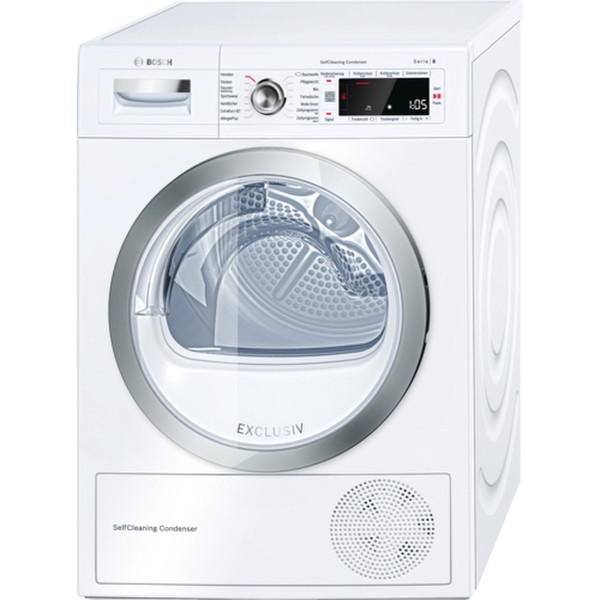 Bosch Serie 8 WTW8759A Freistehend Frontlader 8kg A++ Weiß Wäschetrockner