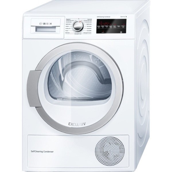 Bosch Serie 6 WTW85490 Freistehend Frontlader 8kg A++ Weiß Wäschetrockner