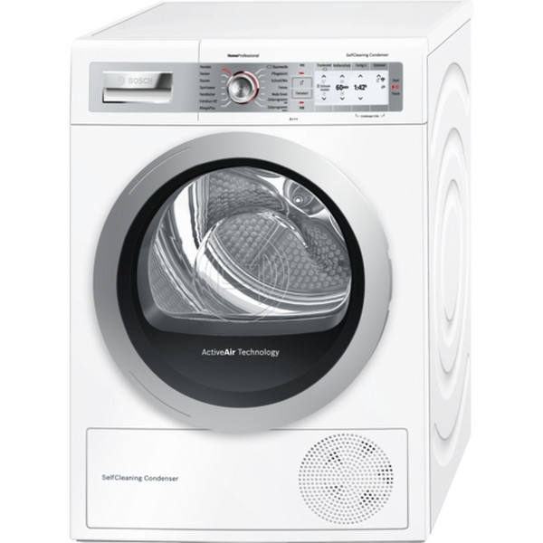 Bosch HomeProfessional WTYH77W0 Freistehend Frontlader 8kg A+++ Weiß Wäschetrockner