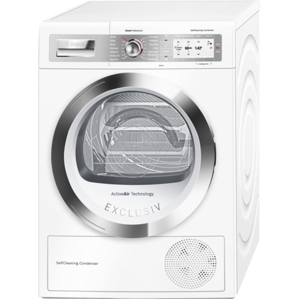 Bosch HomeProfessional WTYH7780 Freistehend Frontlader 8kg A+++ Weiß Wäschetrockner