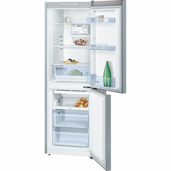 Bosch Serie 2 KGN33NL30 Freestanding 192L 87L A++ Silver fridge-freezer