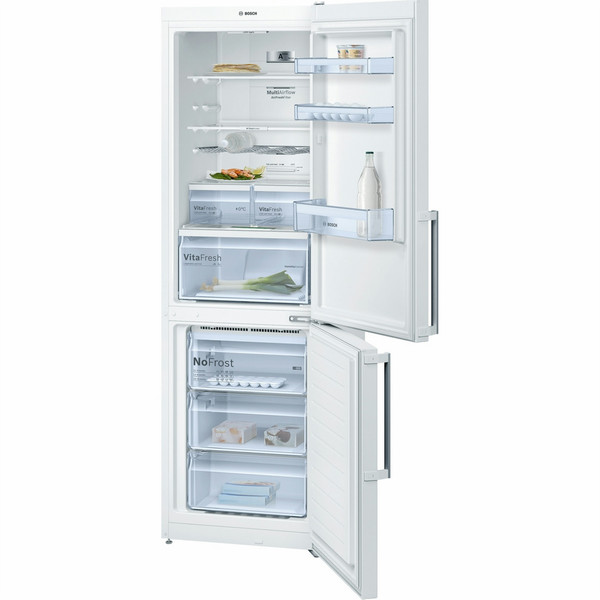 Bosch Serie 4 KGN36XW45 Отдельностоящий 237л 87л A+++ Белый холодильник с морозильной камерой