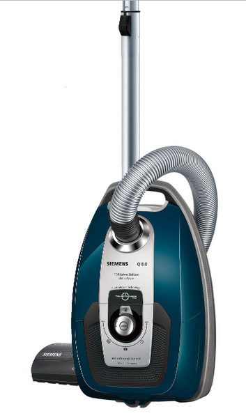 Siemens VSQ8JUBI Cylinder vacuum cleaner 5L 650W A Blue,Grey vacuum