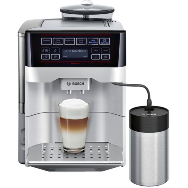 Bosch TES603F1DE Отдельностоящий Автоматическая Espresso machine 1.7л Нержавеющая сталь кофеварка