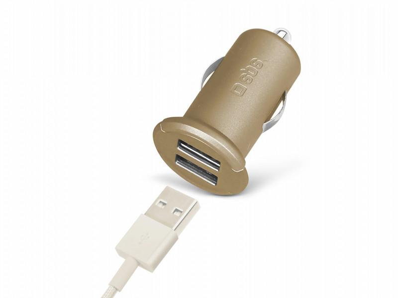 SBS TECAR2USB2AG Auto Gold mobile device charger