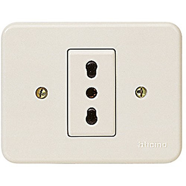 bticino 1115N Schuko Ivory socket-outlet