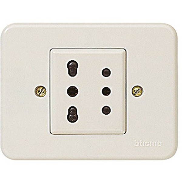 bticino 1266N Schuko Ivory socket-outlet