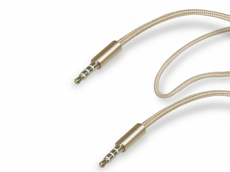 SBS TECABLE35GOLD 1m 3.5mm 3.5mm Gold Audio-Kabel