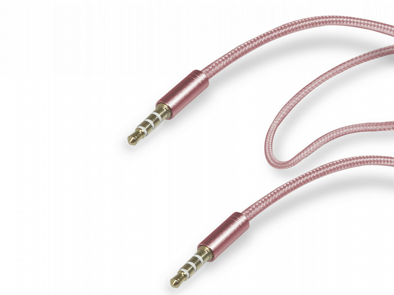 SBS TECABLE35PINK 1м 3.5mm 3.5mm Розовый аудио кабель