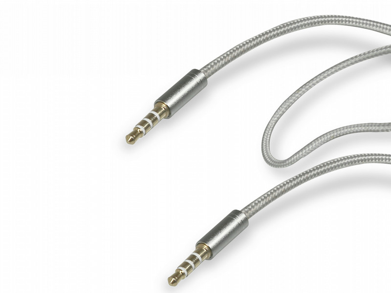 SBS TECABLE35SILV 1м 3.5mm 3.5mm Cеребряный аудио кабель