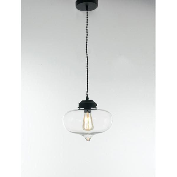 F.A.N. EUROPE Lighting I-SANPEDRO-S1 Hard E27 60W Black,Transparent