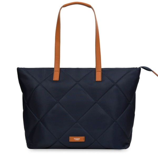 Knomo Porchester Tote bag Leather Brown,Navy