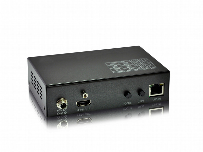 LevelOne HVE-9111R AV receiver Black AV extender