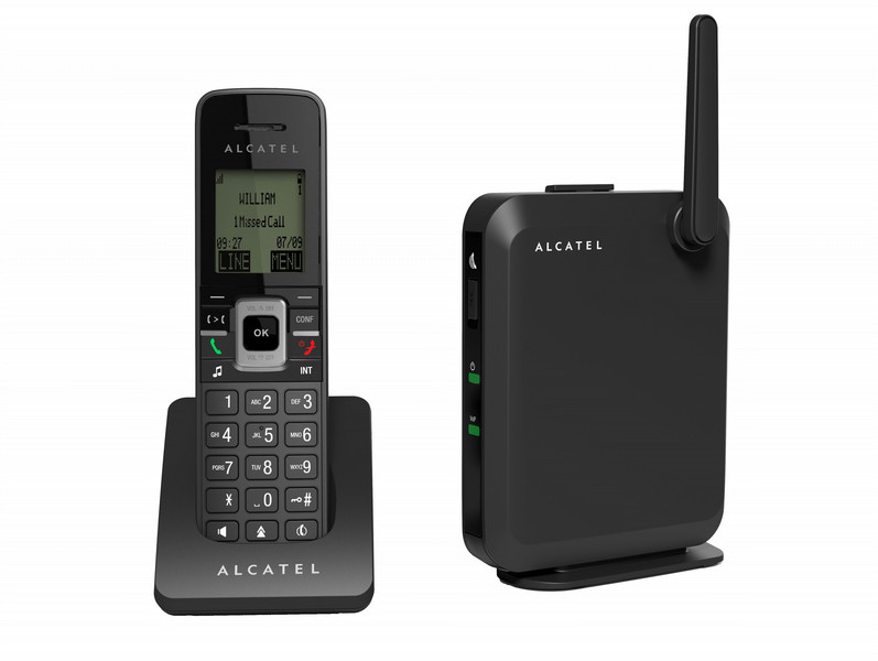 Alcatel IP2115 Беспроводная телефонная трубка ЖК Черный IP-телефон