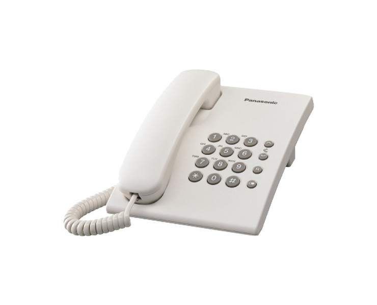 Panasonic KX-TS500 Аналоговый Идентификация абонента (Caller ID) Белый