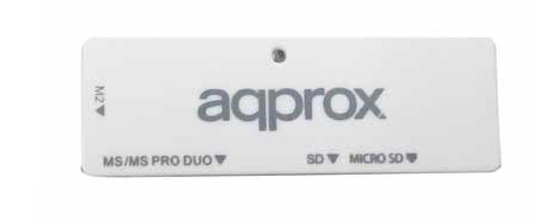 Approx APPCR01W USB 2.0 Белый устройство для чтения карт флэш-памяти