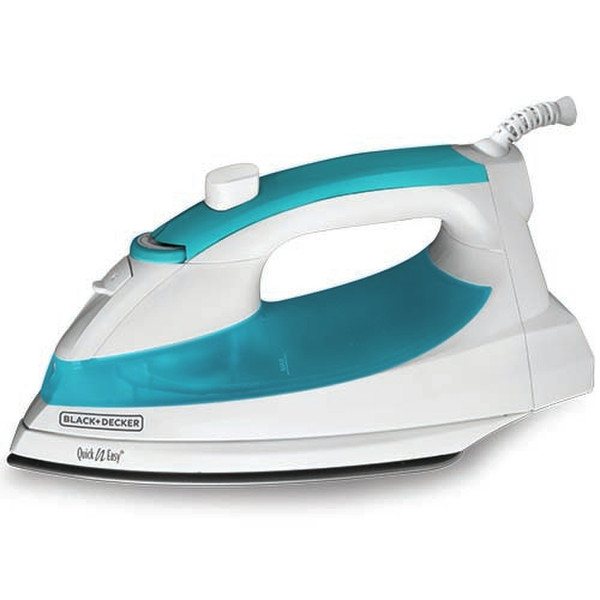 Black & Decker IR02T Dry & Steam iron 1200Вт Синий, Белый утюг