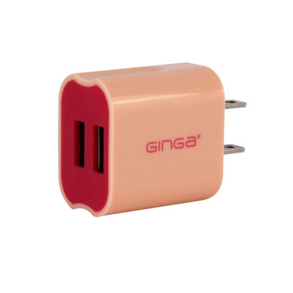 Ginga GIN16CC2P-FR Indoor Orange,Red mobile device charger