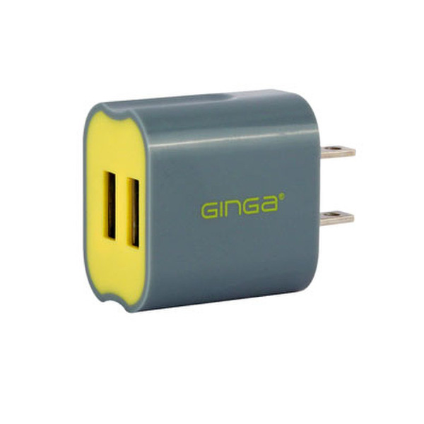 Ginga GIN16CC2P-GA Indoor Grey,Yellow mobile device charger