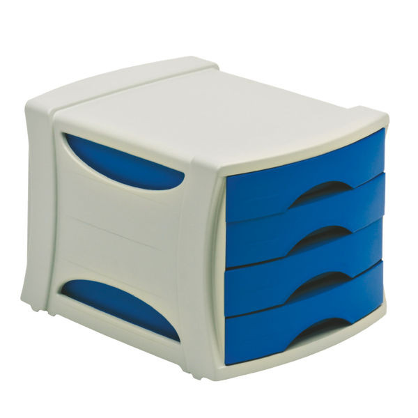 Esselte Block-system (4 drawer) A4 Blue Синий настольный канцелярский лоток