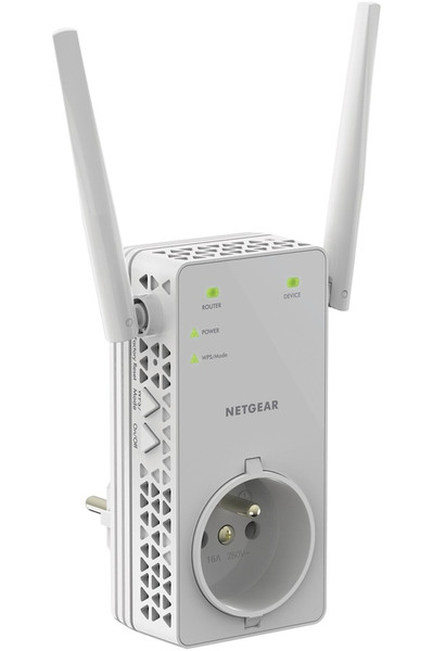 Netgear EX6130 Network transmitter 10,100Мбит/с Белый