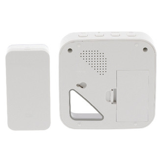 Grey Konig Wireless Doorbell Set Battery Powered 85 dB White 