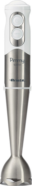 Ariete Pimmy Pürierstab Edelstahl, Weiß 0.5l 500W