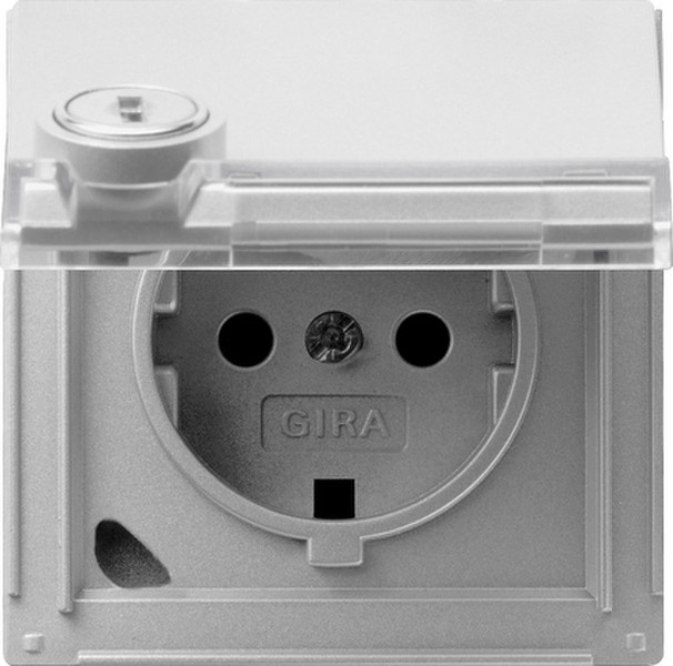 GIRA 044965 Schuko Aluminium socket-outlet