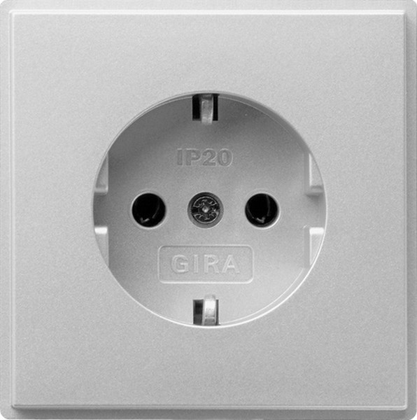 GIRA 018865 Schuko Aluminium socket-outlet