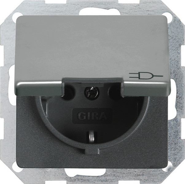 GIRA 045420 Schuko Stainless steel socket-outlet
