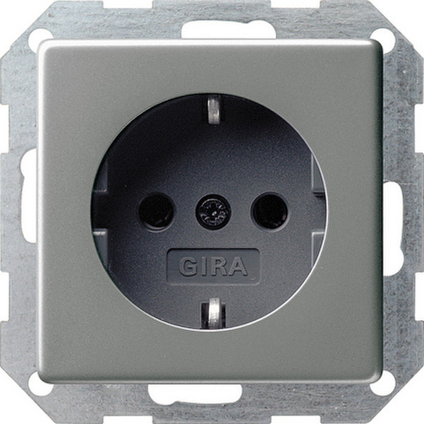 GIRA 018820 Schuko Stainless steel socket-outlet