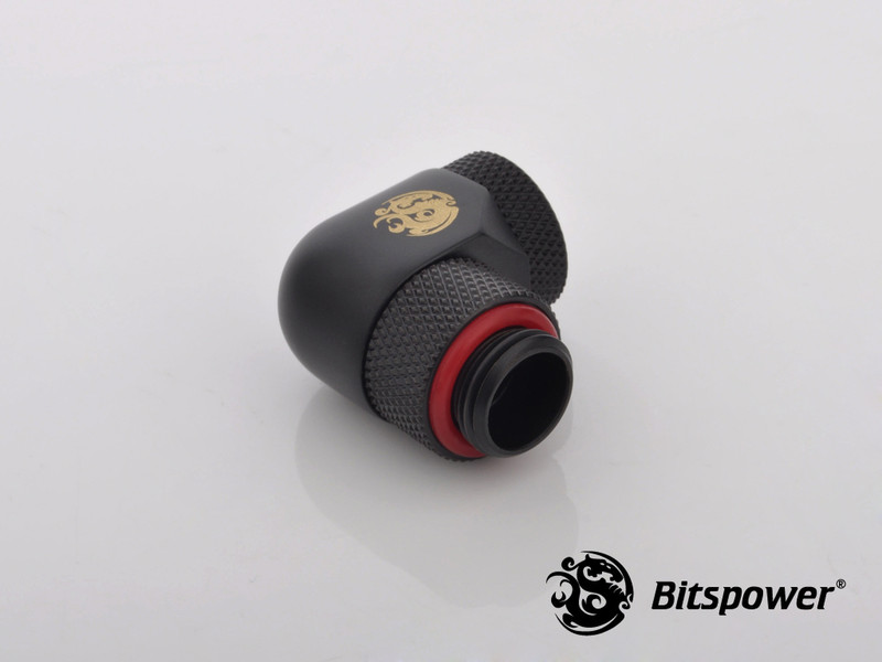 Bitspower BP-CB90R2LD G1/4" G1/4" Черный кабельный разъем/переходник
