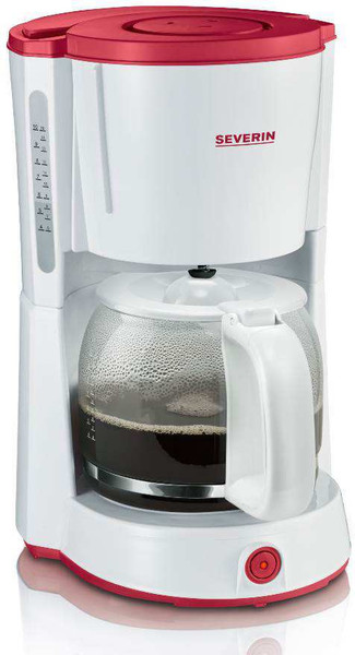 Severin KA 9942 Drip coffee maker 10cups Red,White coffee maker