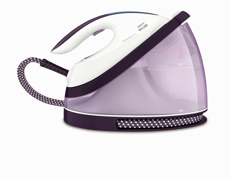 Philips PerfectCare Viva GC7041/37 Dry & Steam iron SteamGlide soleplate 2400W Transparent,Violet,White iron