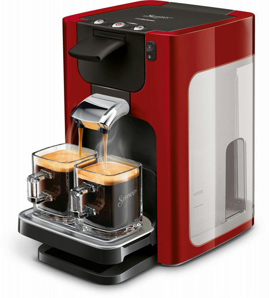Senseo Quadrante HD7866/81 Freestanding Fully-auto Pod coffee machine 1.2L 8cups Red coffee maker