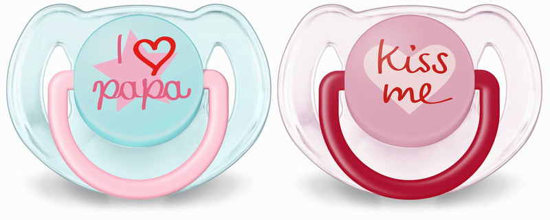 Philips AVENT SCF172/72 Classic baby pacifier Orthodontic Silicone Pink,Red,Transparent,Yellow baby pacifier