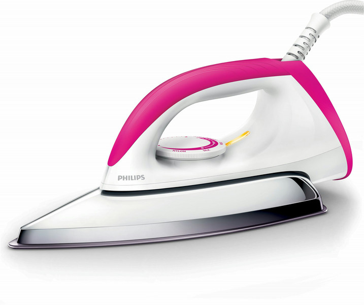 Philips Classic HD1173/40 Dry iron Ceramic soleplate 350W Pink,White iron