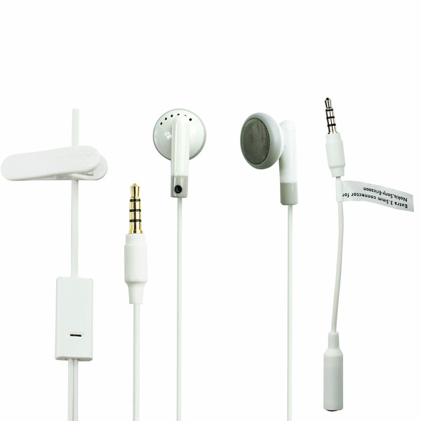 Muvit MUHPH0025 im Ohr Binaural Verkabelt Weiß Mobiles Headset