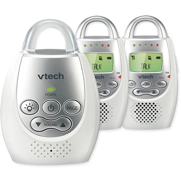 VTech DM221-2 DECT babyphone Cеребряный, Белый радио-няня