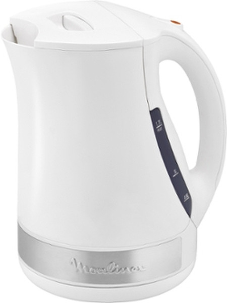 Moulinex BY108110 1.7L 2400W Stainless steel,White electrical kettle