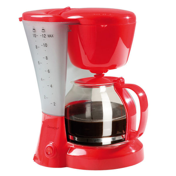 Domoclip DOM163R Filterkaffeemaschine 1.2l 12Tassen Rot Kaffeemaschine