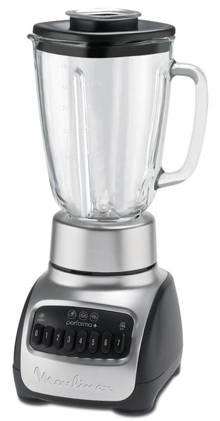 Moulinex LM6208FR Tabletop blender Black,Silver 1.5L 600W blender