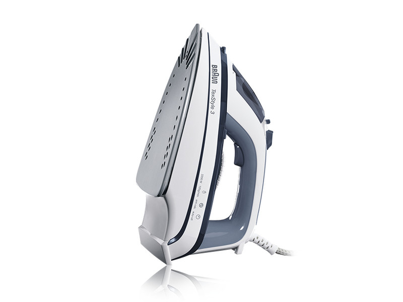 Braun TS 375 A Dry & Steam iron Ceramic soleplate 2200W Grau, Weiß Bügeleisen