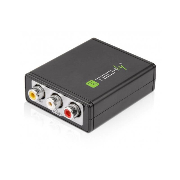 Techly >Mini Converter Video Composite and Stereo Audio to HDMI IDATA SPDIF-6E