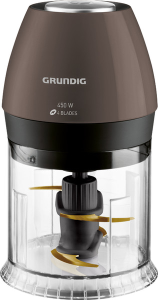 Grundig CH 6280 G Tabletop blender Black,Brown,Grey,Stainless steel,Transparent 0.5L 450W