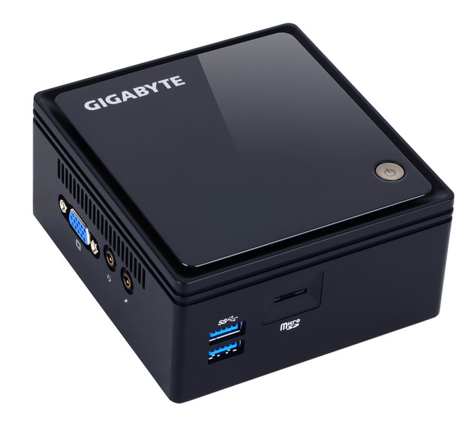 Gigabyte GB-BACE-3160 1.6GHz J3160 0.69L Sized PC Black PC/workstation barebone